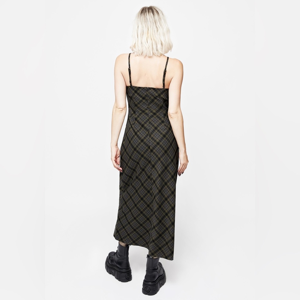 NWT Disturbia Reseda Check Midaxi Cami Dress US 14 / UK 18 - Picture 2 of 5